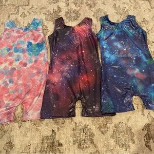 Girls’ Sparkly Leotards - Sz 6X/7 - EUC